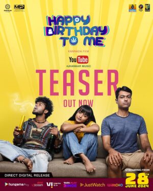 Chaitra Achar Instagram - Check out the Teaser NOW!!!

Written & Directed by @kadri_rakesh 
Produced by : @shoolinfilmsofficial 
Music: @vinay_shankar_vst 
DOP: @vppalinje
Editor & Colorist: @raa_h_ul

@hbtm2024 
@sidhaartha_maadhyamika @sidmoolimani @chaithra.j.achar @archanakottige @natyaranga @shabareesh_kabbinale @rachanarai._ @suhanprasad @rahul_aminofficial @jhankarmusic

#happybirthdaytome #jhankarmusic #kannadafilm #streaming #Airtelxstream #tataplaybinge #hungamaplay #vodafonetv #vitv #watcho #justwatch #comedy #quirky