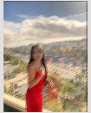 Chalet Lizette Brannan Instagram - red dress ❤️