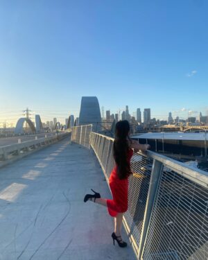 Chalet Lizette Brannan Instagram - red dress ❤️