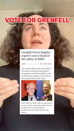 Charlie Craggs Instagram - Please share, please vote, please help us have a chance at finally letting some justice after 7 YEARS of these evil people spitting on the graves of our loved ones #grenfell #justiceforgrenfell #tories #toriesout