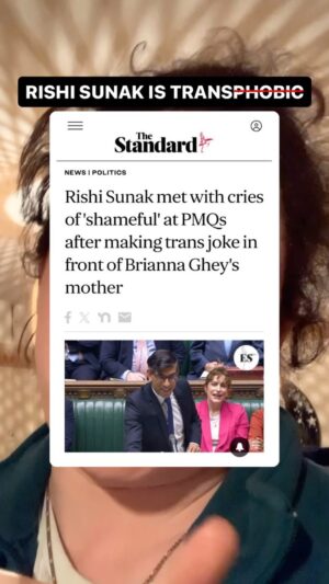 Charlie Craggs Instagram - Absolutely not #Rishita @rishisunakmp #rishisunak #no