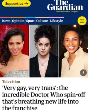 Charlie Craggs Instagram - Do I breath life into @bbcdoctorwho ? yes (according to the guardian) Do I breath life into @freddycarter1 ‘s mouth ? Tune in to Doctor Who Redacted next week to find out 👀 thank you to @junodawson for casting me but more importantly for casting Freddy to play opposite me ❤️🙏 #doctorwho #doctorwhoredacted #freddycarter #halleloo #seriousactress