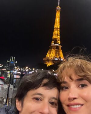 Charlie Murphy Instagram - Night shoots in Paris with our director extraordinaire @lisabarrosdsa 🖤