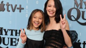 Charlotte Nicdao Instagram - If you’ve already caught the new @mythicquest then you’ve already been completely blown away by @islarosehall ‘s mind-bogglingly good performance as young Poppy Liwanag. Getting to see this talented young actor do a better job of playing Poppy than me was one of the highlights of my career!! Next highlight - getting to see a Filipino Australian family depicted on screen that looked just like mine. Maraming salamat @dionysiobasco @_alyssabrooke and my true wonderful friend @hmagnus for bringing Poppy’s family to life. If you haven’t seen the episode yet - hop over to @appletvplus to see @meganganz and @katiemcelhenney ‘s incredible work. 🇦🇺 🇵🇭 ❤️