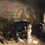 Charlotte Le Bon Instagram - My new lithography print BREATHE and myself sneaked in Courbet’s « L’Atelier du peintre »