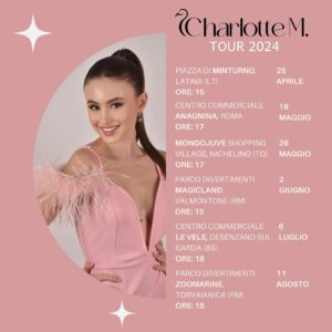 Charlotte M. Instagram - Ready per il nuovo tour in giro per l’Italia per cantare con voi🤍Restate aggiornati per altre nuove date…i love you