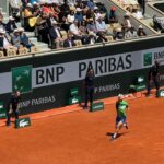 Charlotte Perrelli Instagram – Another Lovely day at @rolandgarros in Paris #tennis #daysession @andersjensen18