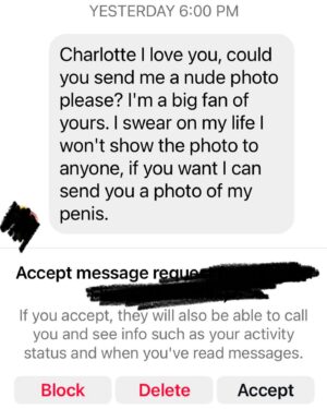 Charlotte Ross Instagram - When you decide to glance at your hidden messages… 👀