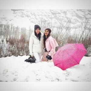 Charvi Saraf Instagram - Status: Currently froZen!! 🥶

Ps - Please wear your snow glasses!! 😁