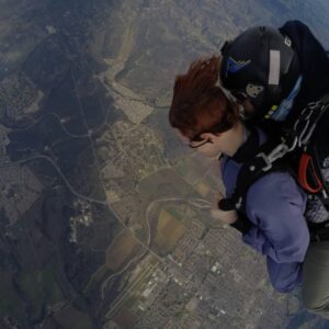 Chelsea Rebecca Instagram - Aahhhhhh!!!! Did something I've always wanted to do today. Morgan at @skydivesbjump was a fantastic partner for my first jump. It feels like a weird dream and I'm so happy I got pictures for proof.