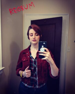 Chelsea Rebecca Instagram - Picked out a nice, casual outfit for some productive relaxation time at the Stanley Hotel! Thanks Warner Brothers! Hope to get some work done on my novel. #doctorsleep #daretogoback