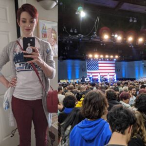 Chelsea Rebecca Instagram - Felt cute, went to a Bernie rally #notmeus #hotgirlsforbernie