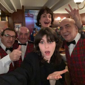 Chelsea Sheets Instagram - One of my favorite dinners was at @cafedesaobento in Lisbon! The waiters including David were fun warm and had that great humor you wish everyone had! Amazing steak and laughs with all! 😘