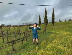 Chelsea Sheets Instagram - Had such a beautiful time at @landvineyards in Montemor-o-Novo Portugal. They had a beautiful spa and the most amazing wine. Was the perfect get away 😏