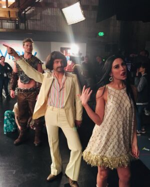Chelsea Kane Instagram - Happy belated to the boys, @jeanluc and @derektheler! Hope it was groovy. (Thank you @melissapeterman for sending this photo.) ✨