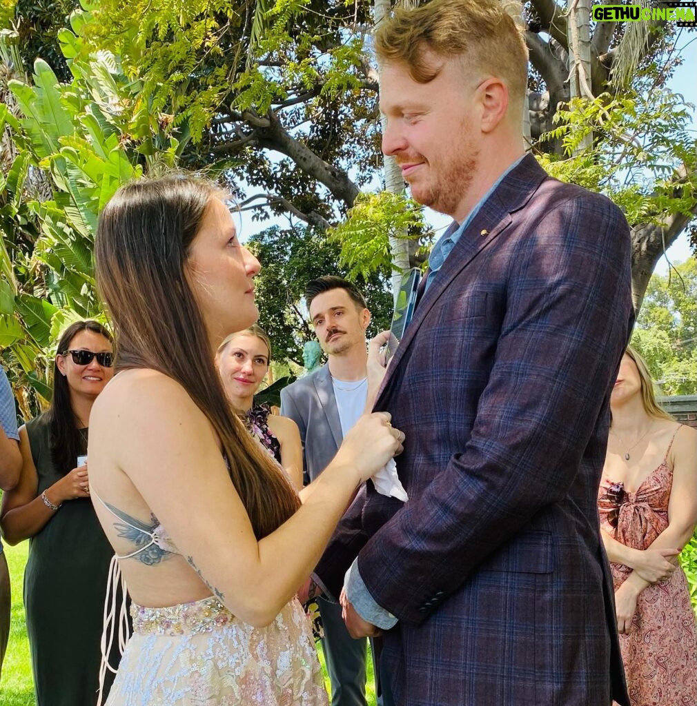 Chelsea Kane Instagram - Last weekend, I had the honor of officiating my best friend’s wedding! It was a beautiful day in the rose garden and one I will never forget. Congrats, Em and Ned. Love you! #nedoverheels