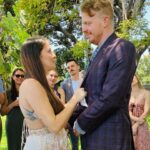Chelsea Kane Instagram - Last weekend, I had the honor of officiating my best friend’s wedding! It was a beautiful day in the rose garden and one I will never forget. Congrats, Em and Ned. Love you! #nedoverheels