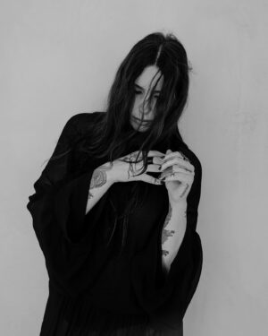 Chelsea Wolfe Instagram - photos by @ekaterinagorbacheva.art 
🌑
makeup by @blakeuppp @blkarmstron