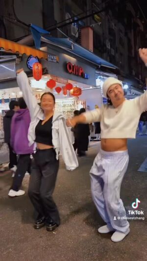Chelsea Zhang Instagram - Taiwanese Night Markets w @nicotheduffer >>> — only feels appropriate that we ATE 🥟🍲🍜

LOVE IN TAIPEI now on @paramountplus !! 🔥👏 

bc this dance never lived on instaaa 🫶

#loveintaipei #loveboattaipei
