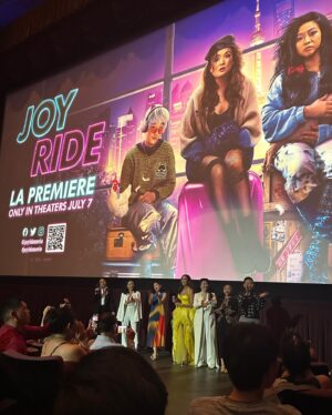 Chelsea Zhang Instagram - J O Y R I D E ✨💕 🤝 & then LOVE IN TAIPEI SOON on Paramount Plus!

(I’m not in joyride…but yes I am in Love in Taipei on Paramount Plus!! 

Out in theaters NOW! go see it!!

Feeling represented & seen. It’s SUCH A FUN movie 😩 & everyone went above and beyond the assignment (very Asian)🫡 so proud 💕 

@joyridemovie