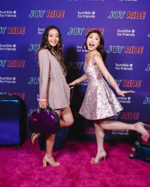 Chelsea Zhang Instagram - J O Y R I D E ✨💕 🤝 & then LOVE IN TAIPEI SOON on Paramount Plus!

(I’m not in joyride…but yes I am in Love in Taipei on Paramount Plus!! 

Out in theaters NOW! go see it!!

Feeling represented & seen. It’s SUCH A FUN movie 😩 & everyone went above and beyond the assignment (very Asian)🫡 so proud 💕 

@joyridemovie