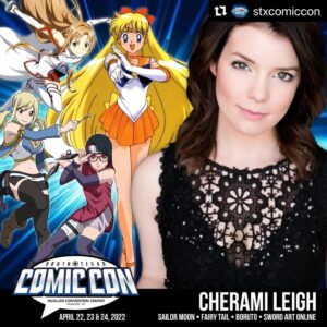 Cherami Leigh Instagram - Hope to see you at @stxcomiccon!