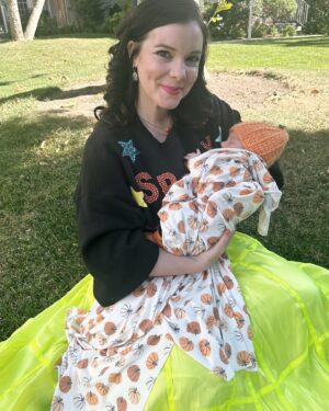 Cherami Leigh Instagram - Happy Halloween! 
No tricks! Only the BIGGEST TREAT EVER!  Earlier this month on October 8th, my little girl, Cierli Ember was born! Jon and I probably won’t be posting many pictures on social media but I wanted to share this exciting joyful news with you. Wishing you a day of fun, imagination, celebration and JOY! And obviously… lots of candy! 👻🎃