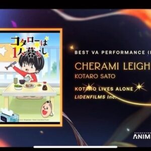 Cherami Leigh Instagram - Unbelievably honored to be nominated for English Performance in this year’s @crunchyroll Anime Awards. This was such a gift of a show to work on with @nyavpost and I am so thankful to have gotten to voice #Kotaro. Thank you for loving and recognizing our show and for loving Kotaro. He #mustbeprotectedatallcosts 🥹