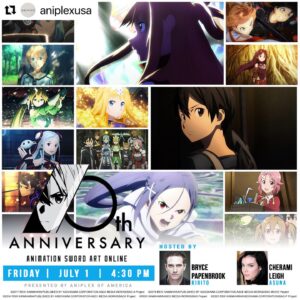 Cherami Leigh Instagram - Yessssss!!! 10 Years of #SwordArtOnline! I am so ready to celebrate! Check out @aniplexusa to find out how you can vote for your favorite moments/episodes!