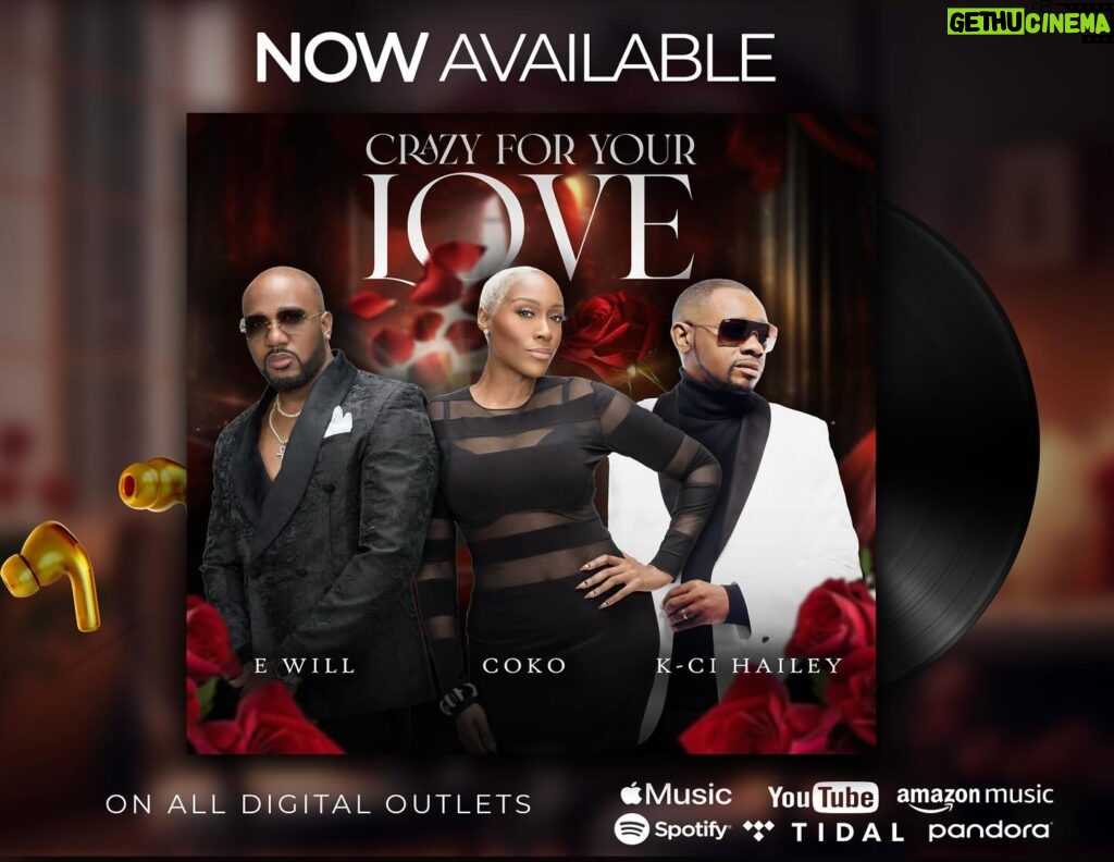 Cheryl 'Coko' Gamble Instagram - Hey yall, check out the new single “Crazy for Love” by @ericewill featuring @kcihailey and I!!! We’re taking it back to that good ole RnB!!!!!! It’s available NOW on all streaming platforms. LINK IN BIO!!!!!! #crazyforyourlove #kcihailey #coko #jodeci #swv #ewill #werockin #rnb #newmusic