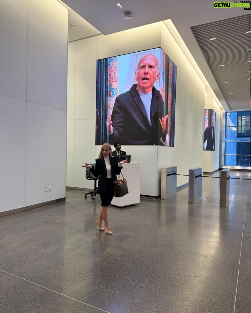Cheryl Hines Instagram - This first pic is from NY. I couldn't escape Larry! He's everywhere! What a dream come true to be able to work with Tracey Ullman! #bts Oh hi Tracey. Comedy Goddess The last season is coming to an end. I can't take it! 💙 Sun nights on HBO #larrydavid #curbyourenthusiasm #traceyullman