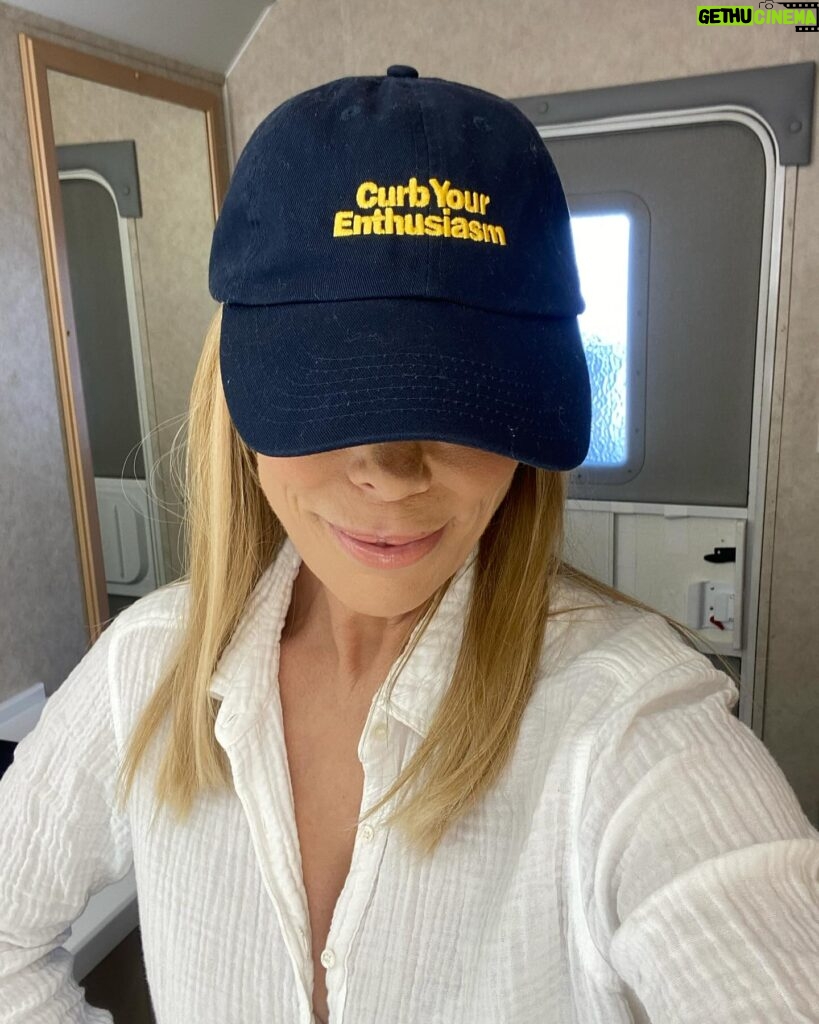 Cheryl Hines Instagram - This first pic is from NY. I couldn't escape Larry! He's everywhere! What a dream come true to be able to work with Tracey Ullman! #bts Oh hi Tracey. Comedy Goddess The last season is coming to an end. I can't take it! 💙 Sun nights on HBO #larrydavid #curbyourenthusiasm #traceyullman