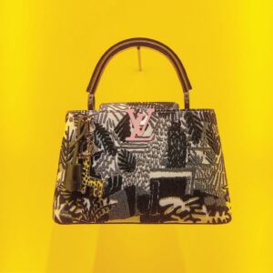 China Chow Instagram - IT’S IN THE BAG. 
@jonasbrwood x @louisvuitton 
Arty Capucines collaboration 
#louisVUITTONX #jonaswood
