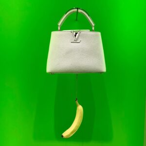 China Chow Instagram - GOING 🍌🍌🍌 OVER 
@urs.fischer x @louisvuitton 
Arty Capucines collaboration 
#louisVUITTONX 
#ursFISCHER
