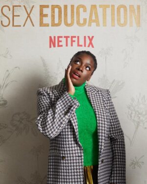 Chinenye Ezeudu Instagram - It’s nearly time bb!! 
I understood the assignment…do you?  Go watch the 3rd season of @sexeducation out tomorrow.  @kevinfortune_london @millermode @stellamccartney