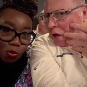 Chizzy Akudolu Instagram - Gorgeous night celebrating one of my favourite people @robk1701 on his 95th birthday. Dinner then watching @thereallukeevans and the rest of the fab cast in Backstairs Billy. All in all, a beautiful evening 🩷❤️