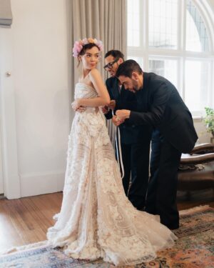 Chloé Hayden Instagram - Heartbreak High star Chloe Hayden and her partner Dylan Rohan invited marie claire to attend their gorgeous fairytale wedding in January this year.
 
The actor says, “We knew that we wanted it to feel like us above anything.” And her new husband agreed, “We wanted it to feel like a party.”
 
To see all the stunning photographs and read about their romantic love story, check out the link in bio and the new issue of #MarieClaireLifestyle, on sale now.
 
Photography: The Couples Photographer, Nick Watson (@weddingswithnick)