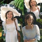 Chloé Hayden Instagram - Fun fact: for my teenage life I wore solely prairie and period style dresses, insisted on calling my parents ‘ma and Pa’ (they’re still that in my phone, and dad is now still solely known as ‘papa’ by the whole family) my favourite place was Sovereign Hill, where I would literally just cosplay and help out the workers for the entire time, I watched Little House On The Prairie multiple times a day (still my favourite show) and I would even ride my horses in long dresses with nothing but an old rope around their neck. Playing dress up and playing pretend was like therapy; it was switching off, it was removing myself from a world that was oh so scary and where I was oh so different, and placing myself in a world where nothing mattered. Spending a few days in the magic of Bowral for the @bridgertonnetflix premiere was genuinely healing in a way that I did not expect and has reminded me to take more time to play pretend, to dress in my favourite clothes ‘just because’ (no matter how impractical) to explore, to create. In whatever way you can, I urge you to do the same 💛
