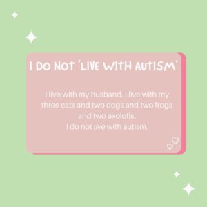 Chloé Hayden Instagram - Correct autism terminology is something that allistic folk tend to be incredibly uncomfortable with; they’ve learned ‘politically correct’ terminology based on what they believe, without actually considering what they’re actually saying, or the impact it has on the autistic community.
I’ve been in the public eye for some time now, and rarely have I had an interview where the interviewer simply says ‘autistic’, always bouncing between various other filler words, because our social understanding of autism is scary, wrong, taboo.
I am autistic.
Journalists, interviewers, media professionals that follow me; if you’re going to discuss the fact that I am autistic. I ask of you to simply say the word.
It’s okay, the world isn’t going to explode.
(But I might if I see one more article saying that I ‘suffer’ or ‘live’ with autism)