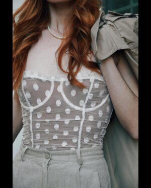 Chloe Dykstra Instagram - Outfit #26: Let me level with you, this bodysuit is cute as hell but THE WHOLE SHOOT it was desperately trying to achieve its lifelong dream of being a waist belt. I know you guys are bored of seeing me stare longingly into different distances so I made a stupid thing for you at the end instead of finding ways to actually be funny⁣
⁣
(Ps I finally figured out the remote control for this thing and my life is now 50x easier)⁣
⁣
New project coming soon?