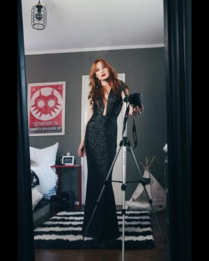 Chloe Dykstra Instagram - It’s been a weird few weeks and I haven’t done the thing, here are some v serious self-indulgent mirror self-portraits from Outfit #18 #NowhereToGo