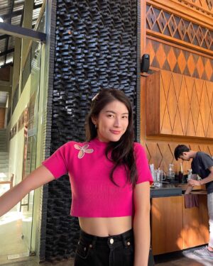 Chollatorn Pratchyaroongroj Instagram - หมวยรายงานตัวค่ะ 🌺🧧❤️ #pomelogirls