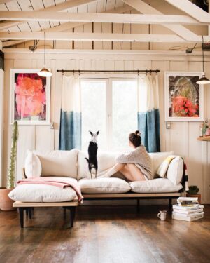 Christina Masterson Instagram - Staring at each other and out the window these past few weeks. Using our imagination and creativity more than ever. Thanks @floyddetroit for making this time comfier and brighter for us. #stayhome 📷 pic by @brandonharman
