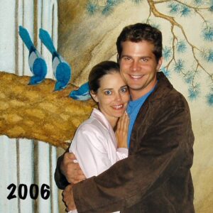 Christina Moore Instagram - How it started… How it’s going… Still blessed by the bluebirds of happy balls.