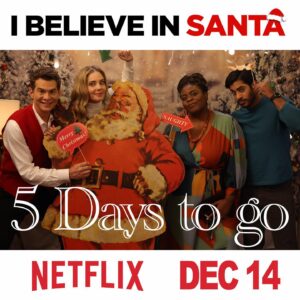 Christina Moore Instagram - Dream Team. Naughty and Nice!! Drum roll please for @lateefahholder and @sachinbhatt our movie besties. Just more to love about this project. They are superbly talented, overwhelmingly kind and a crazy good time. 

#ibelieveinsantanetflix #santa #romcom #christmas #love #bff 🎅🏼🎅🏼♥️♥️🎅🏼🎅🏼