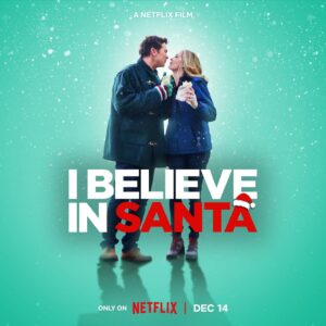 Christina Moore Instagram - As promised. THE Next BIG THING. One Week from today- this deeply personal, funny, sweet, romantic,family MOVIE drops on @netflix - pinch ME! Yep that’s me and @johnducey 

One of us believes in Santa 🎅🏼 guess who? 

December 14th 

♥️♥️♥️ #ibelieveinsantanetflix #love #romcom #santaclaus #netflix #christmas