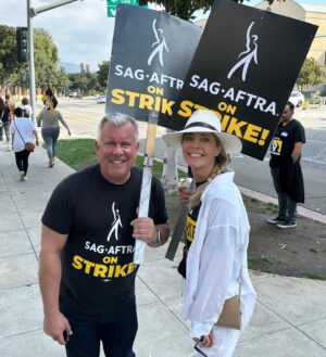 Christina Moore Instagram - My agent since 1999!!!! This is a Hollywood Miracle on display. @prosicker is a true gentleman, an honest player in a wicked game and a dear friend. Thanks for forever cheering me on. Also #sagaftrastrong #onedaystronger 💪🏻💪🏻🥂🥂♥️♥️