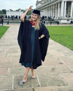 Christina Moore Instagram - American Girl. British Grad. Look out world!