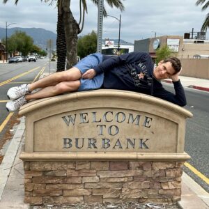 Christina Moore Instagram - Sightseeing in L.A. along the “Whitnall Highway” in North Hollywood/Burbank.  Maybe not the most glamorous of sights. #10000steps