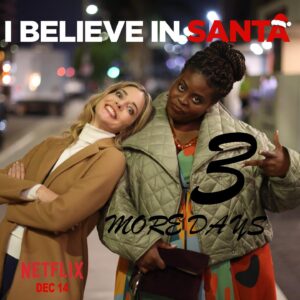 Christina Moore Instagram - Sugar AND Spice and everything nice. I Believe in Santa is 3 days away now.  @lateefahholder just L♥️VE you so 

#ibelieveinsantanetflix #santa #christmas #romcom #bff #netflix